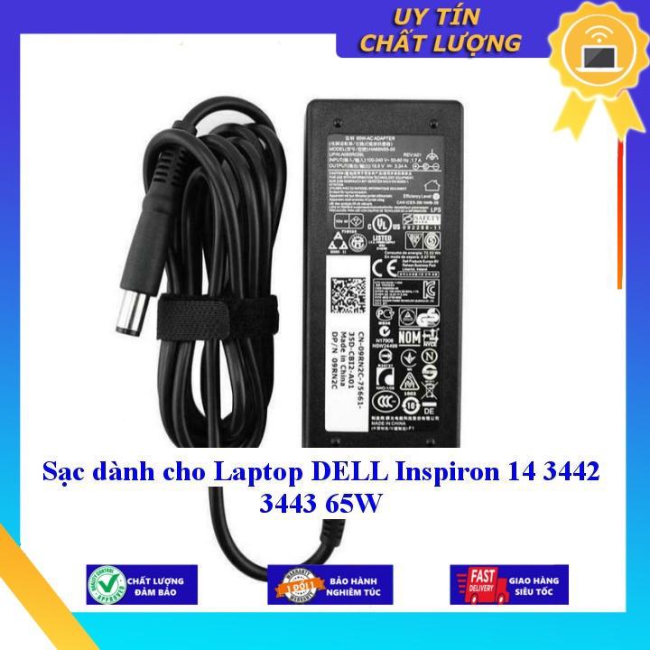 Sạc dùng cho Laptop DELL Inspiron 14 3442 3443 65W - Hàng Nhập Khẩu New Seal