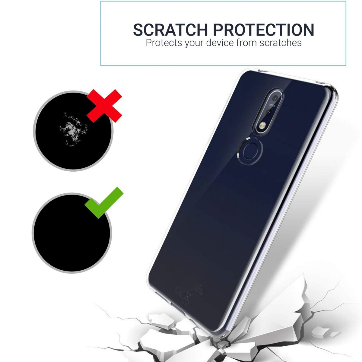 Ốp lưng silicon dẻo cho Nokia 8.1 Plus hiệu Ultra Thin trong suốt mỏng 0.6mm độ trong tuyệt đối chống trầy xước - Hàng nhập khẩu