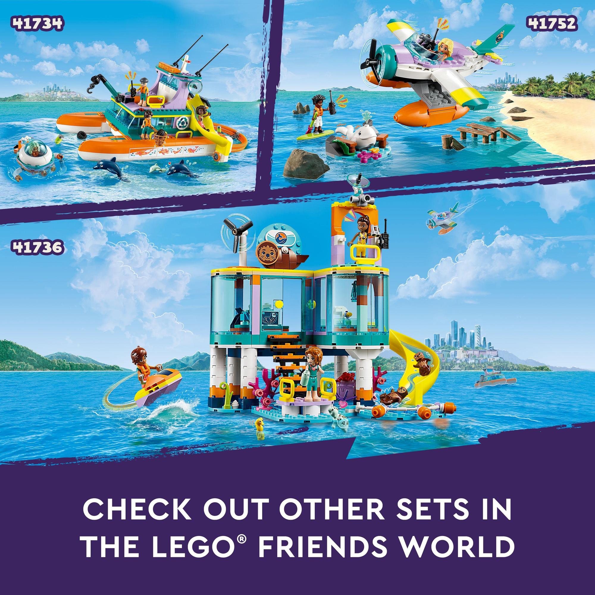 LEGO Friends 41736 Đồ chơi lắp ráp Trung tâm cứu hộ sinh vật biển (376 chi tiết)