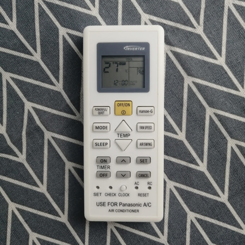 Điều Khiển Điều Hòa Panasonic Vàng Mới-Remote Máy Lạnh Panasonic Dòng PUxUKH, NxUKH