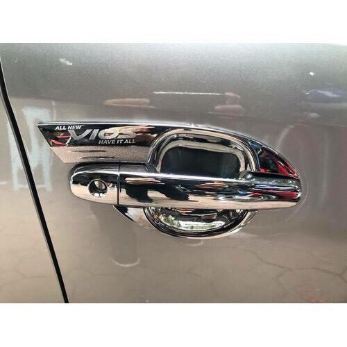 Bộ ốp tay, hõm xe Toyota Vios 2014-2015-2015-2016-2017 mạ crom