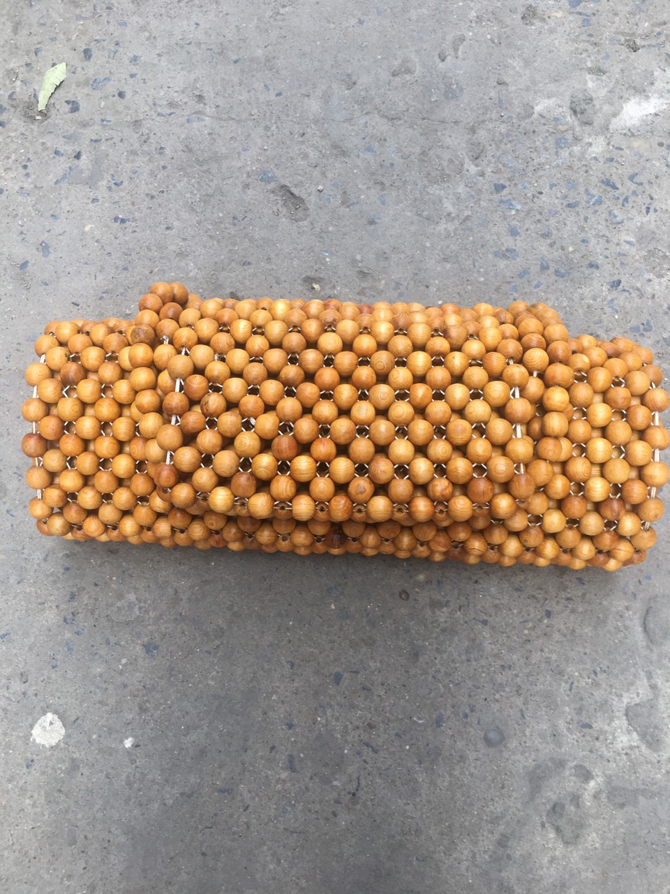 Đệm lót ghế ô tô hạt gỗ Pơ Mu đặc biệt có gối đầu hạt 1,8cm