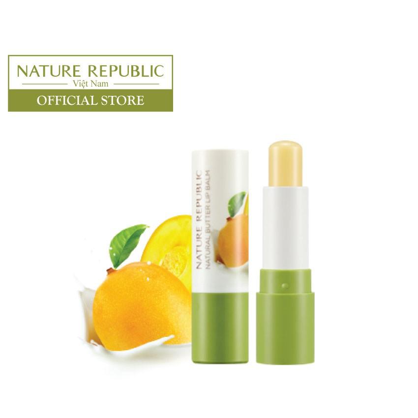 Son dưỡng môi NATURE REPUBLIC Natural Butter Lip balm 04 MANGO 4g