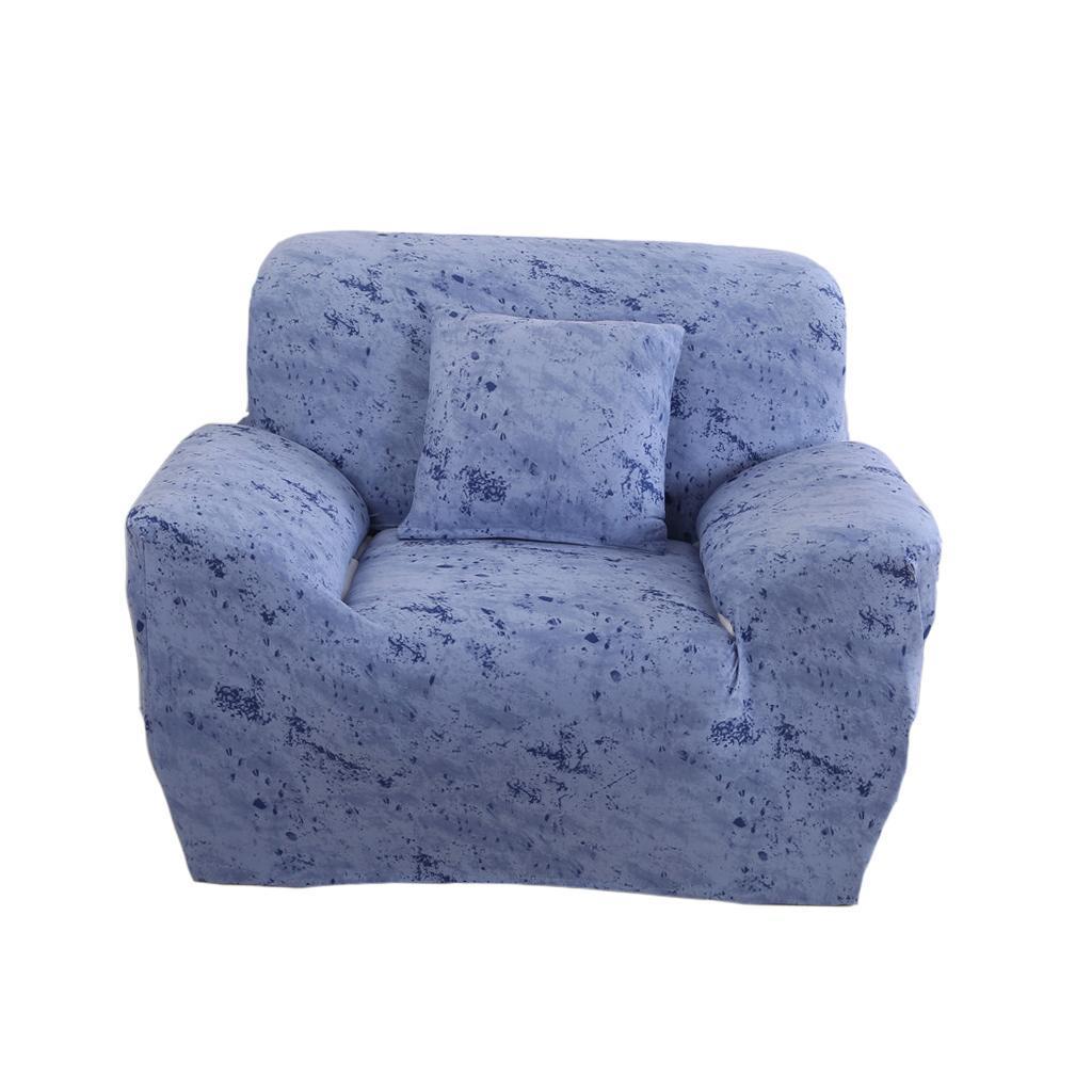 Elastic Sofa Cover 4 Sizes Blue