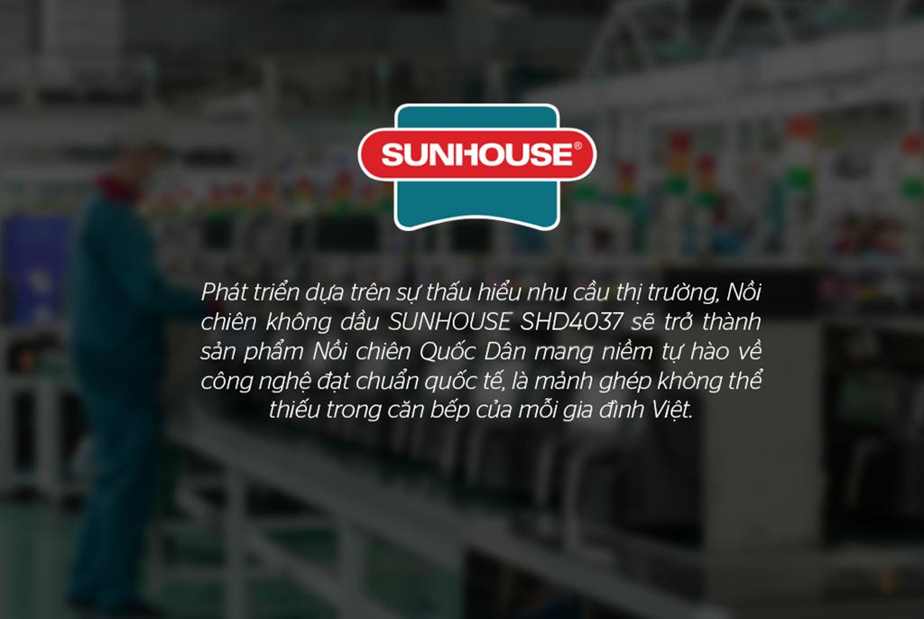 Nồi chiên không dầu Sunhouse 9 lít SHD4037  - Hàng chính hãng