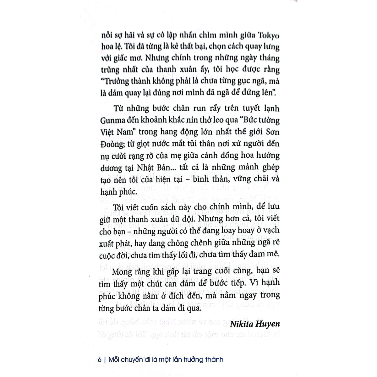 Sách - Mỗi Chuyến Đi Là Một Lần Trưởng Thành - Phương Đông 10 Năm Rong Ruổi - Nikita Huyền