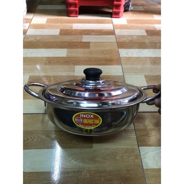 Nồi nấu lẩu 22cm 24cm inox dày 304 nồi nấu súp