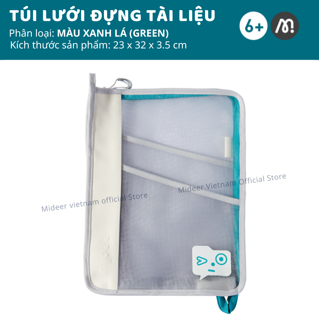Túi lưới đựng tài liệu nhiều ngăn A4 mideer Organized Subject Storage Bag