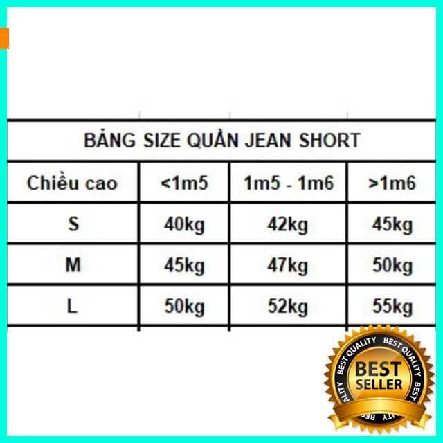 Quần Sọt Jean Nữ Mẫu Trơn