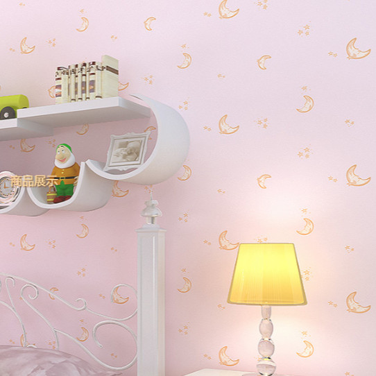 Cuộn 5m Decal Giấy Dán Tường TRĂNG HỒNG