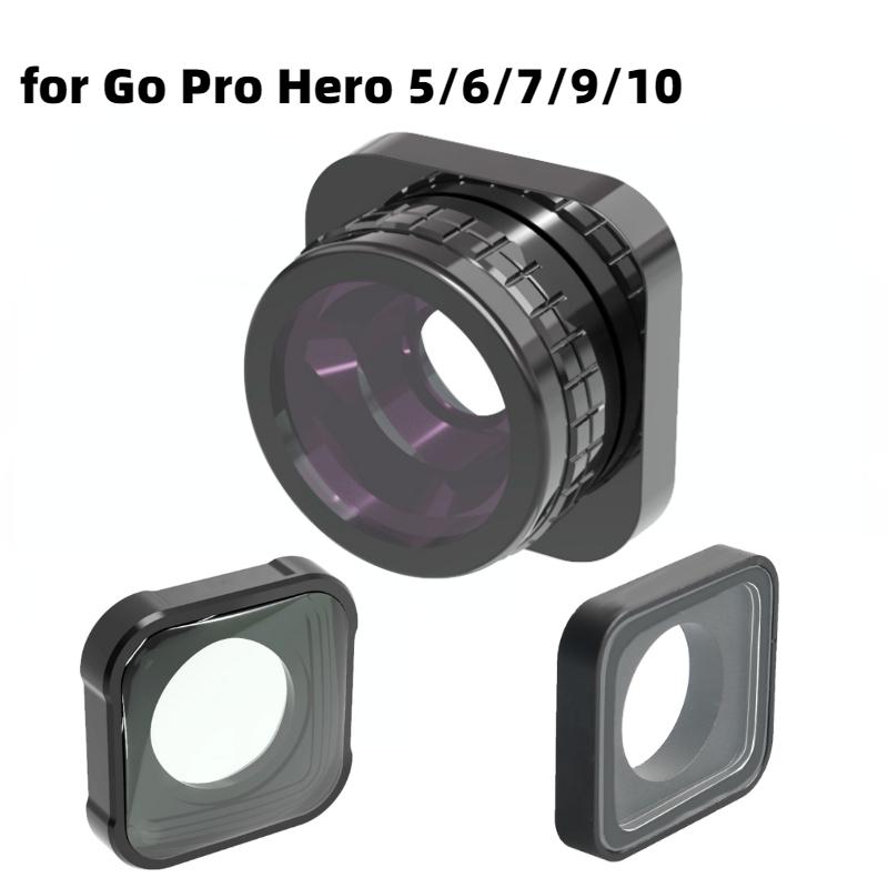 Bộ lọc ống kính UV Macro Macro 15X cho Go Pro Hero 5/6/7/9/10 Kính bảo vệ máy ảnh chuyển động