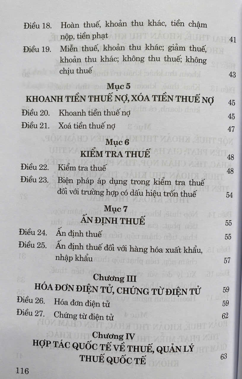 Luật Quản Lý Thuế Năm 2025