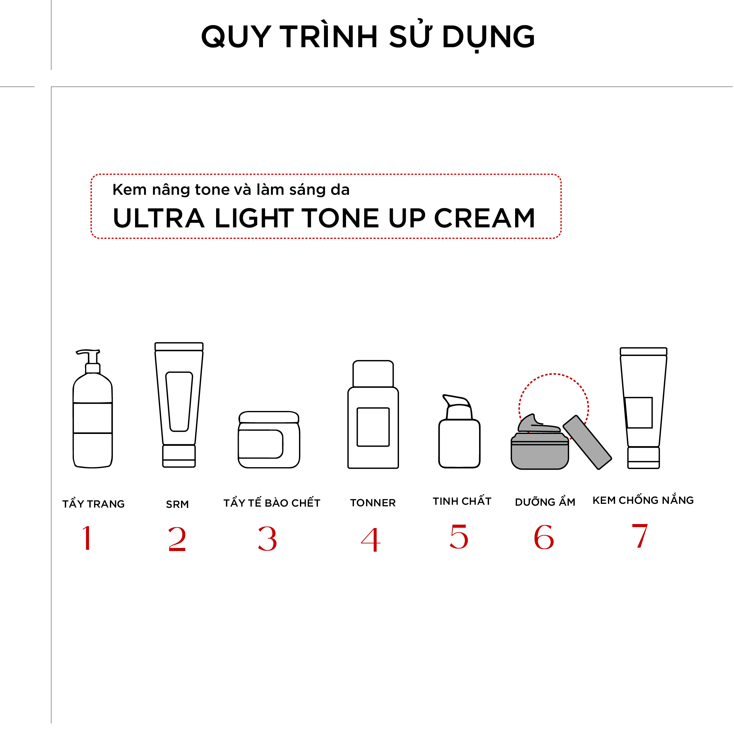 KEM NÂNG TONE VÀ LÀM SÁNG DA  CHUCOS ULTRA LIGHT TONE UP CREAM (50ml)