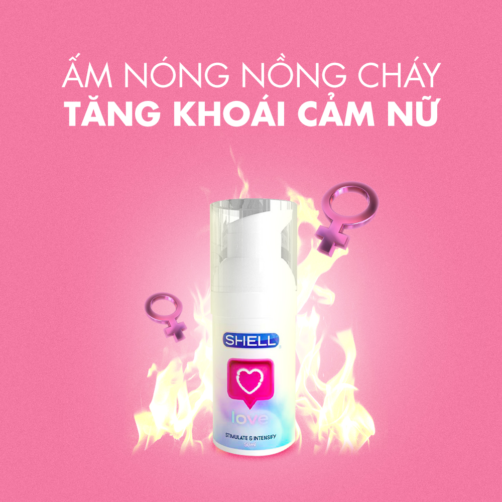 Gel bôi trơn tăng khoái cảm nữ - Shell Love kèm 1 chiếc BCS Gun Super Thin