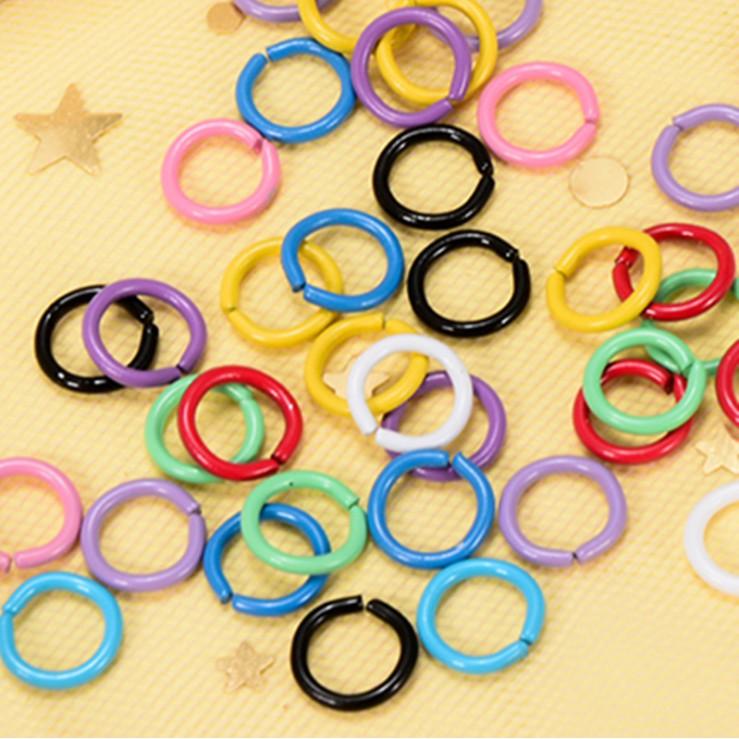 KHO-HN * Khoen sắt nhỏ các màu dùng nối móc khóa, dây chuyền, thú bông, DIY