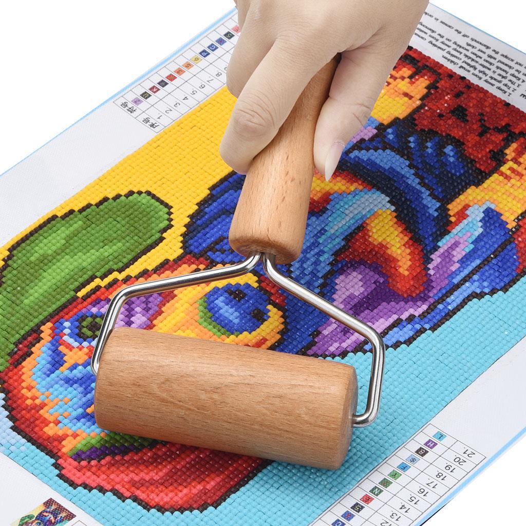 Wooden Roller for DIY 5D  Tool by Number Kits for Kids Adult