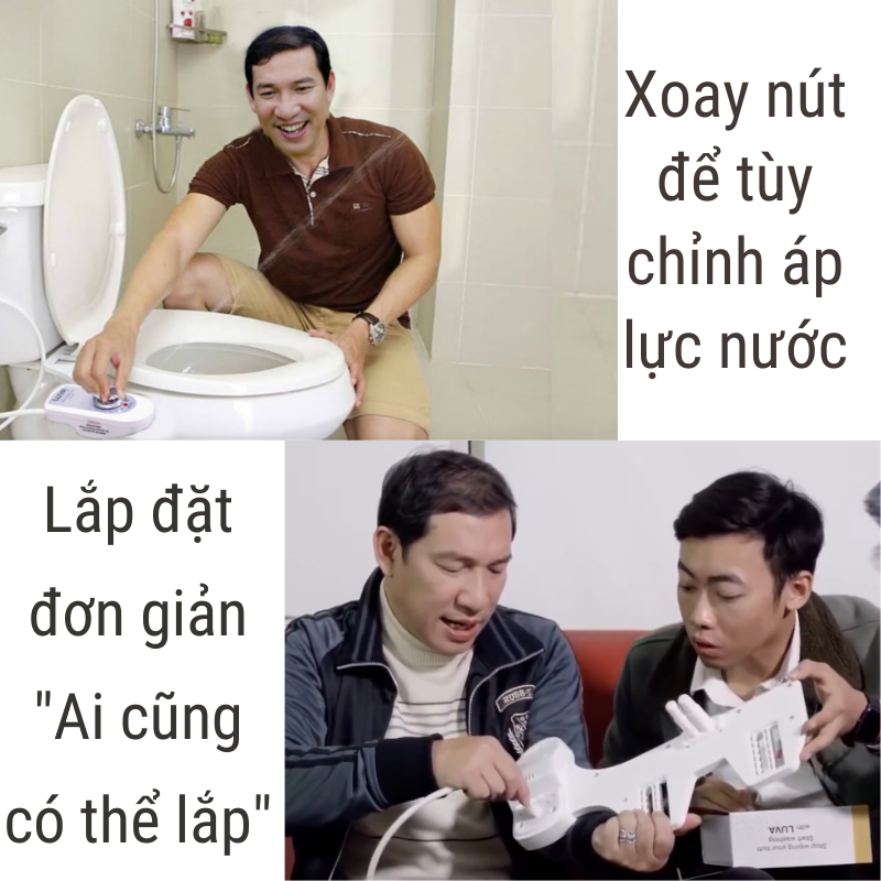 Vòi rửa vệ sinh thông minh Luva Bidet LB 201 - Hàng Chính Hãng