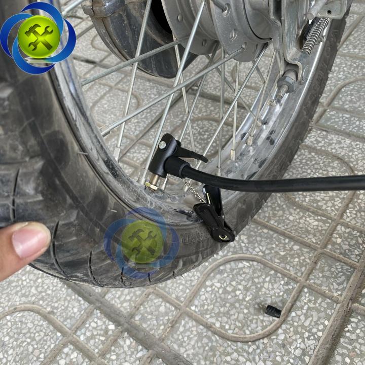 Bơm hơi bằng tay C-Mart L0003 ống xanh