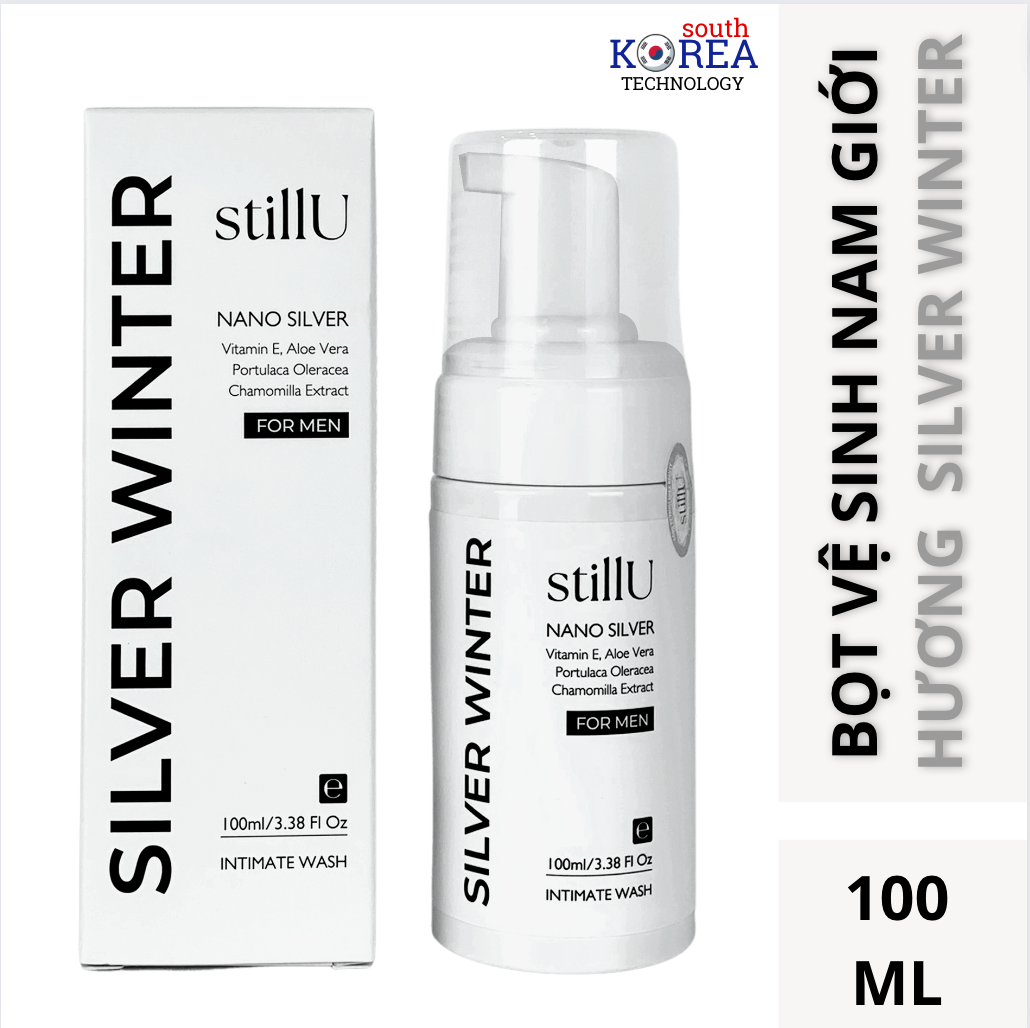 Dung dịch vệ sinh nam giới tạo bọt stillU hương tươi mát Silver Winter 100ml