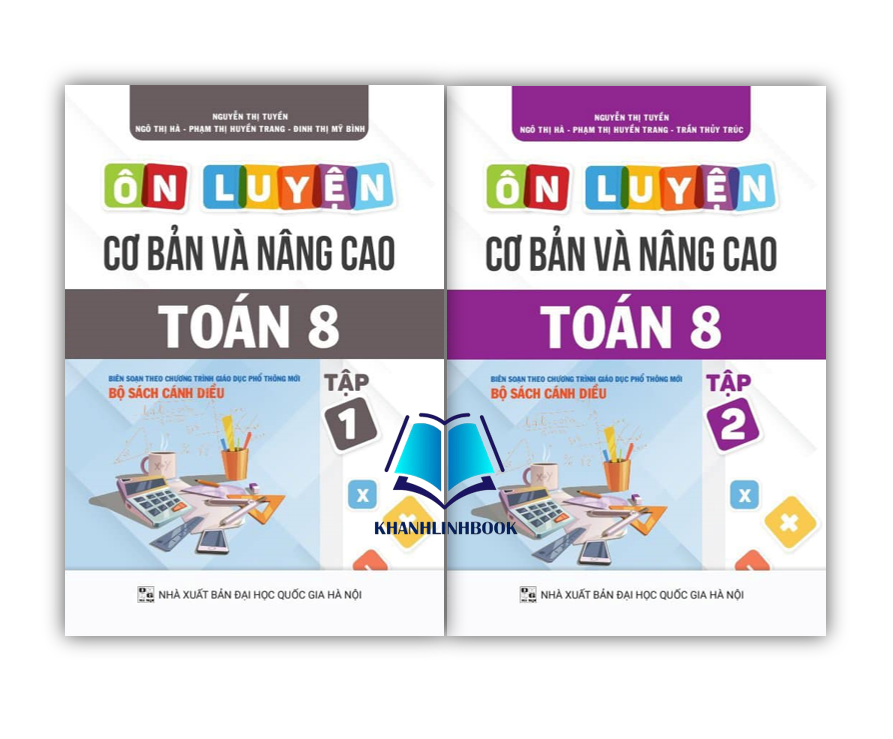 Sách - Combo Ôn luyện cơ bản và nâng cao Toán 8 Tập 1 + 2