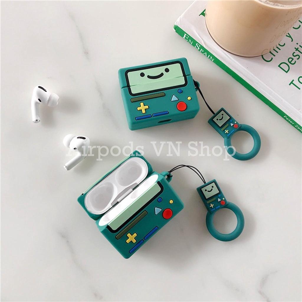 Bao Case Ốp dành cho airpod 1/2, Airpods Pro máy chơi game xanh lá cây silicon cao cấp