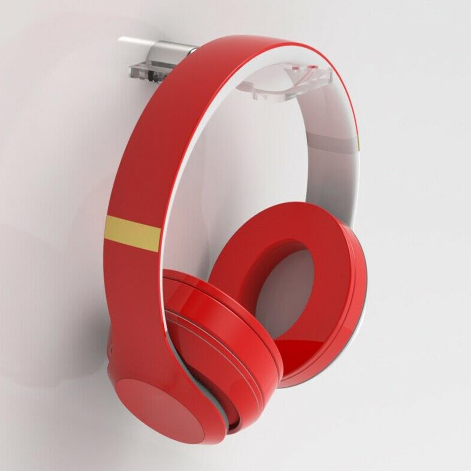 Acrylic Headphone Hanger Holder  Headset Stand 10x6.5cm  Clear