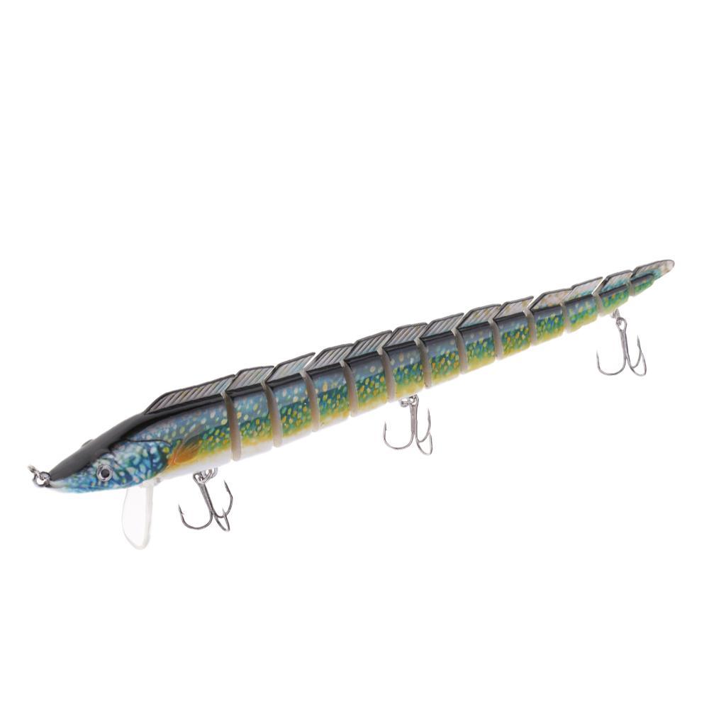Fishing Bass Lures Multi Jointed Life-like Trout Swimbait Hard Crankbaits