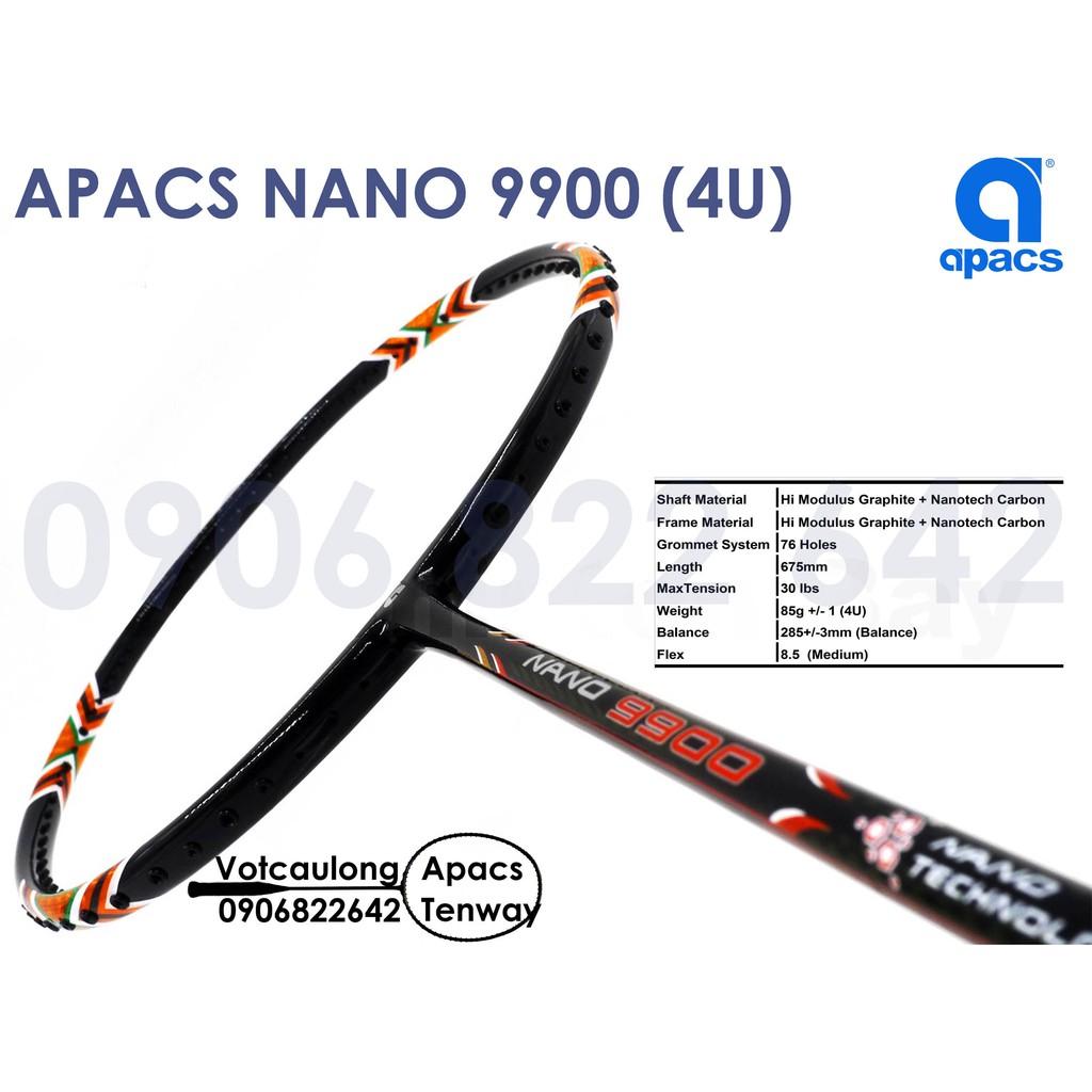 Vợt cầu lông Apacs Nano 9900 (4U) | Vợt chính hãng, thích hợp đánh phong trào