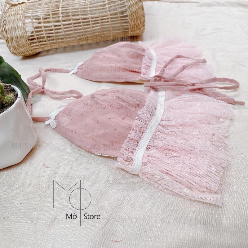 Áo bra hồng đất siêu xinh | MỜ STORE BRALETTE LOLITA