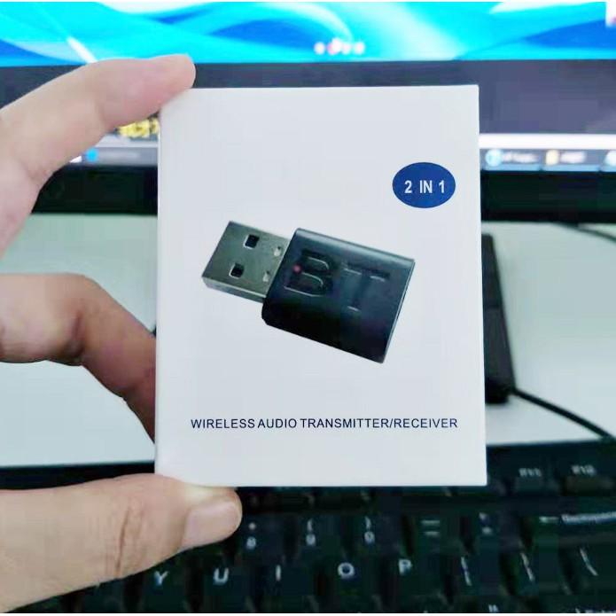 USB Bluetooth 5.0 thu tín hiệu âm thanh cho xe hơi - Bộ thu phát tín hiệu Bluetooth 5.0 không dây cho TV đa năng