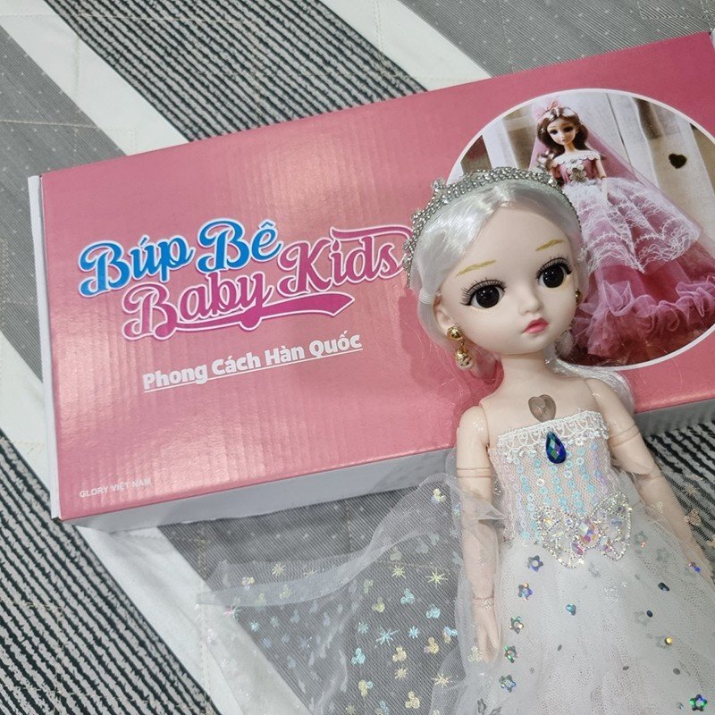 Búp Bê Babi. Đồ Chơi Búp Bê Công Chúa Tuyết Cao 30cm. Có Nhạc. Có Khớp.