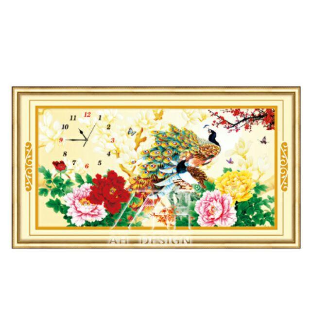 Tranh thêu đồng hồ 56719