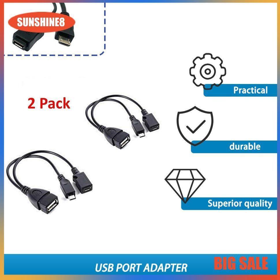 2 Cáp chuyển đổi otg cổng usb dành cho thiết bị fire tv 3 / fire tv 2 / stick