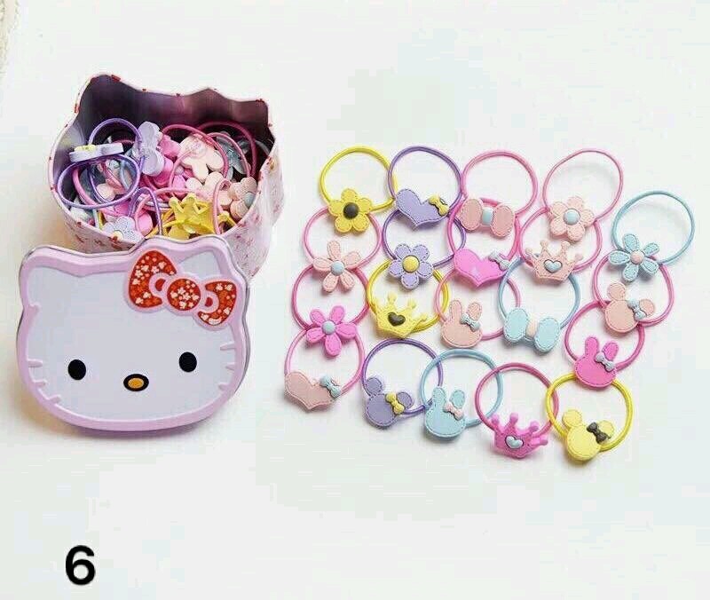 Hộp chun buộc tóc Hello Kitty siêu xinh