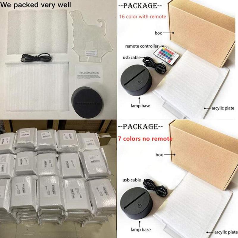 Đèn Ngủ Trang Trí Hình 3d Độc Đáo