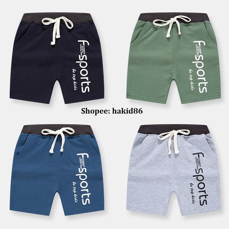 Quần short bé trai Betop, quần thun cho bé chất cotton hàng xuất Âu Mỹ