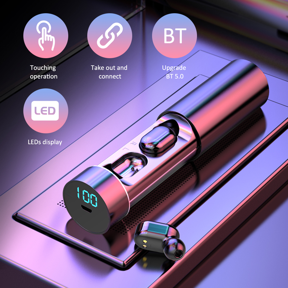 Tai Nghe Thể Thao Không Dây A6 Mini BT5.0 Âm Thanh Hi-Fi Có Độ Trễ Thấp