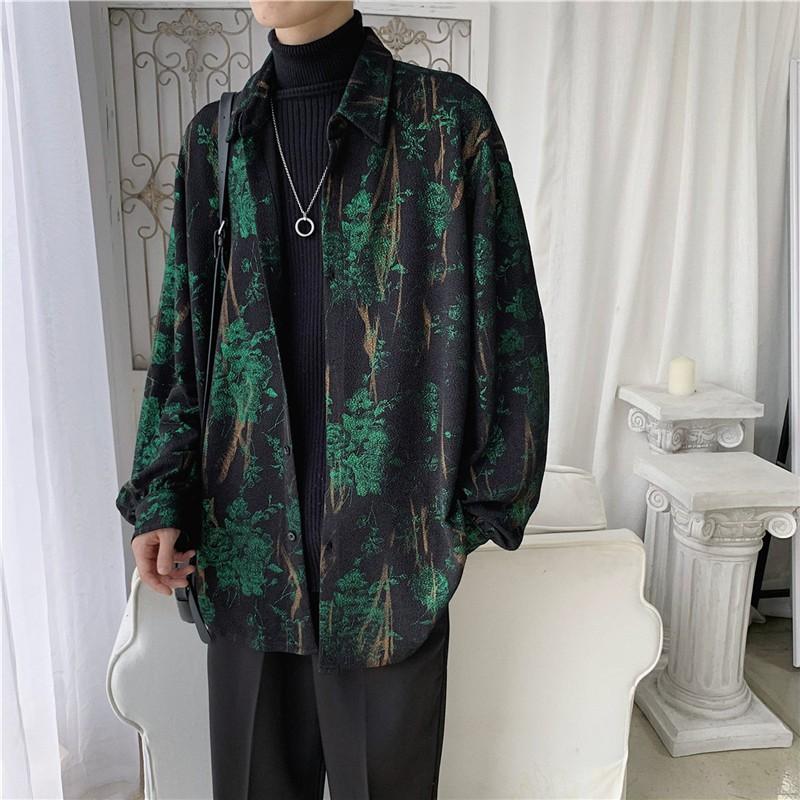 Áo sơ mi tay dài dáng rộng phong cách 2020 cho nam