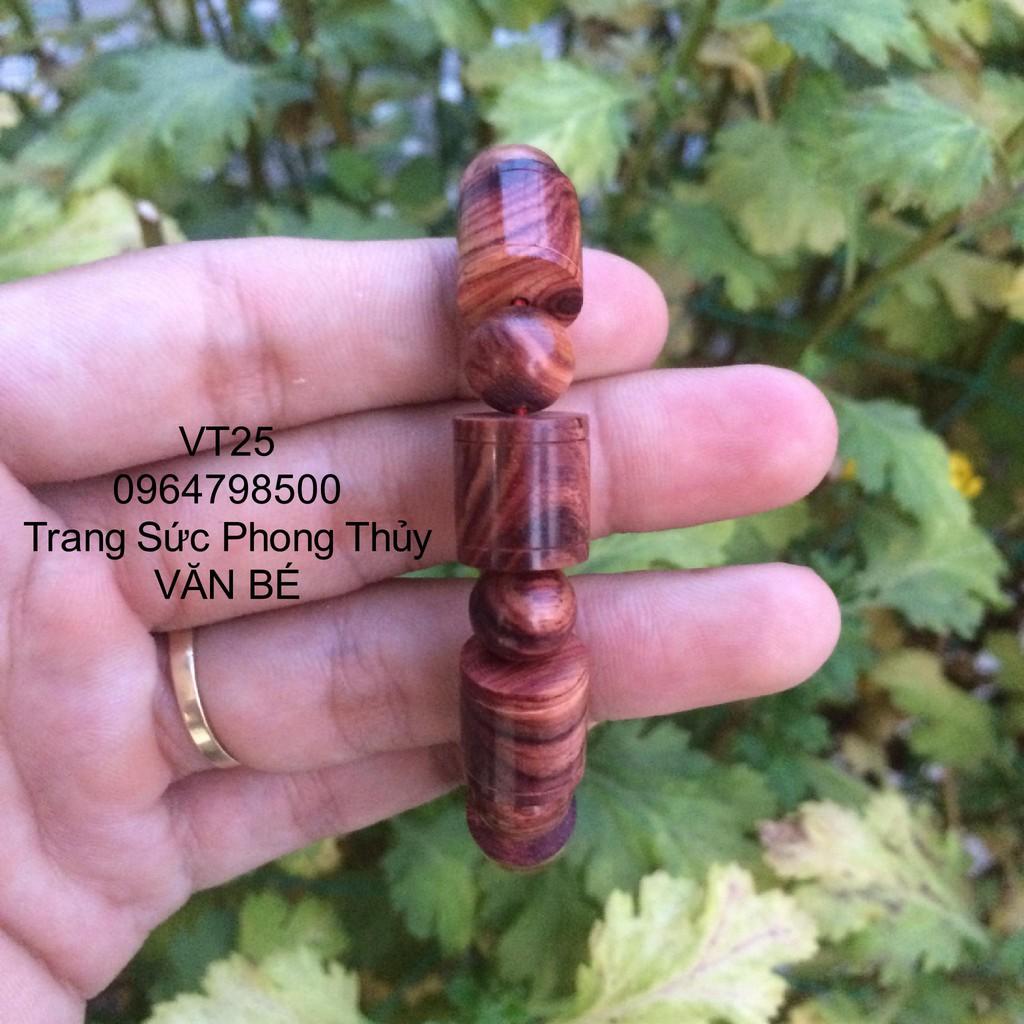 Vòng tay Gỗ Trắc Trúc 12mm