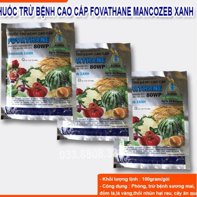 FOVATHANE MANCOZEB XANH 100g- Phòng Thối Nhũn