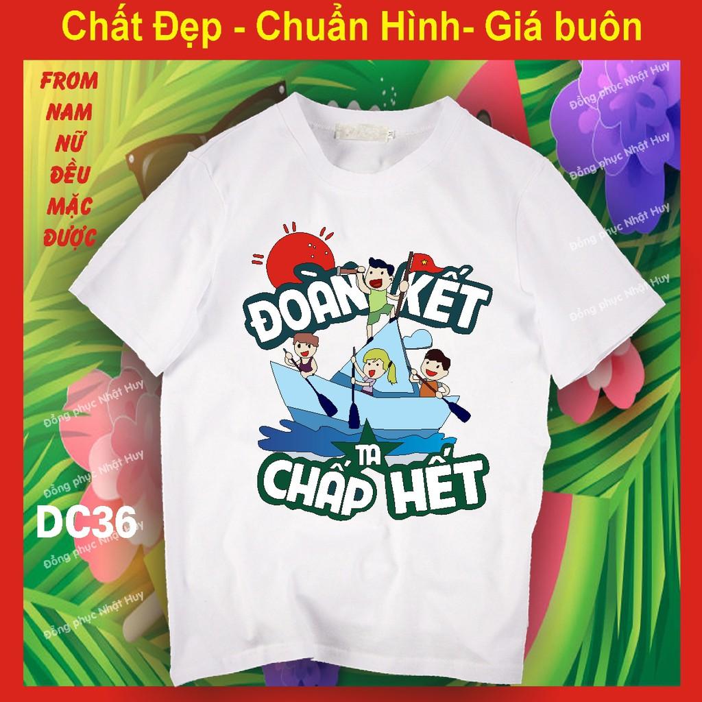 Áo nhóm đi chơi DC36, CAO CẤP du lịch, biển, phông, thun,cotton, xách balo lên và đi NAM NỮ, đoàn kết ta chấp hết