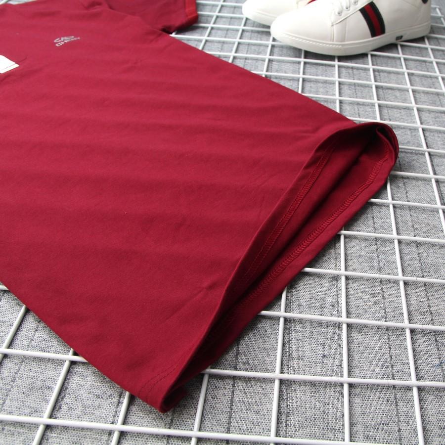 Áo thun nam đỏ đổ có cổ GN197 Gấu Nâu