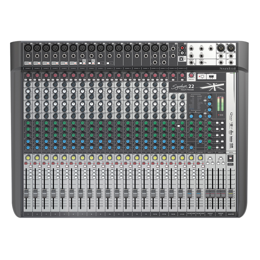 Bộ Trộn Âm Thanh Soundcraft Signature 22 MTK - Hàng Chính Hãng