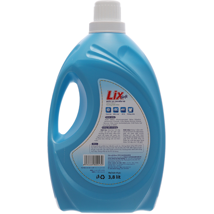 Nước xả Lix hương Sớm mai 3.8l