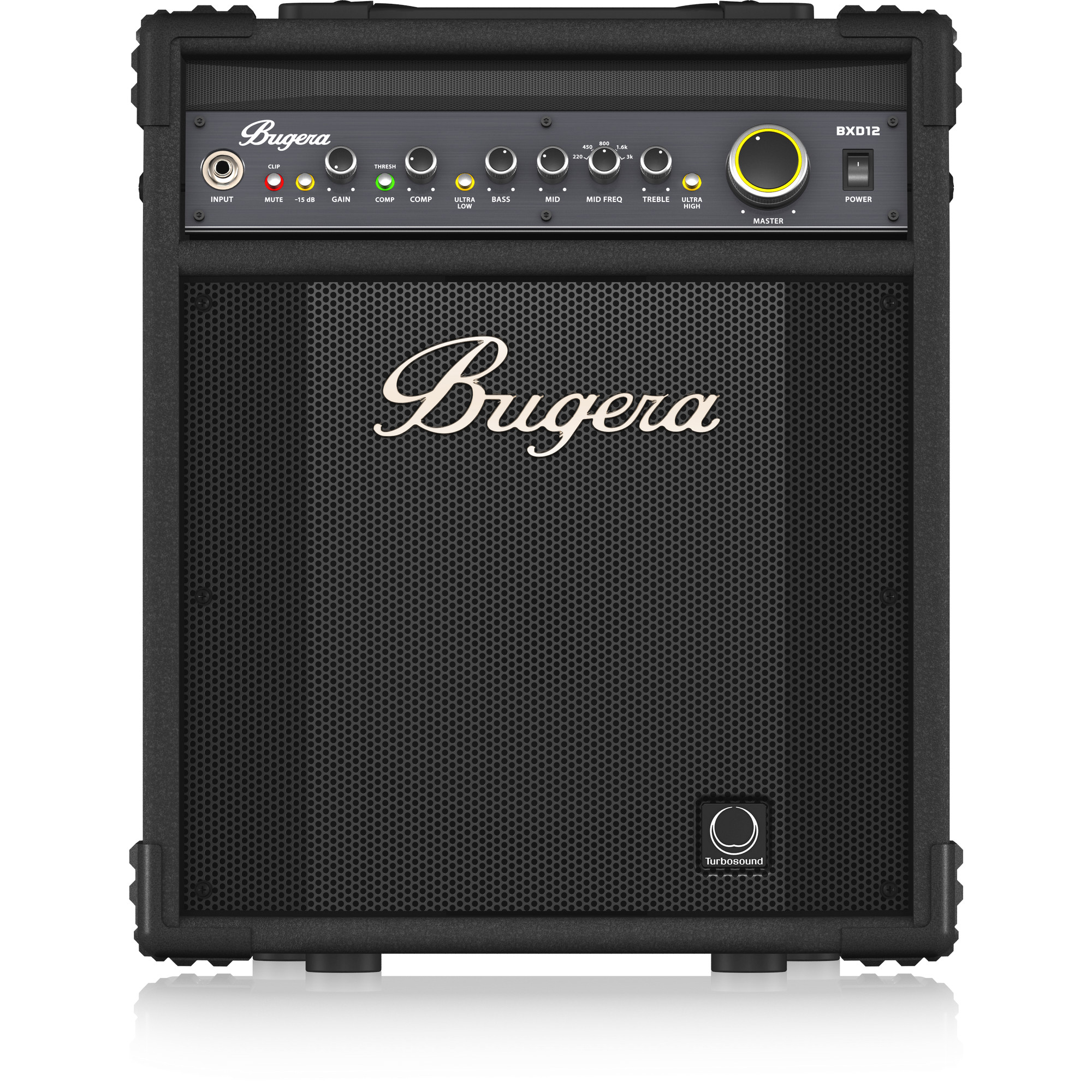 LOA KÈM AMPLY BUGERA BXD12 1000-Watt 2-Channel Bass Combo Amplifier Black-Hàng Chính Hãng