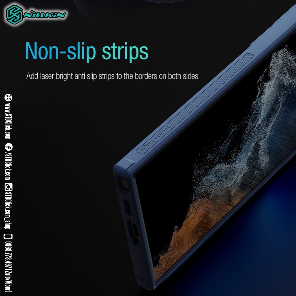 ỐP LƯNG DÀNH CHO ĐIỆN THOẠI SAMSUNG GALAXY S23 ULTRA 5G NILLKIN TEXTURED S NYLON FIBER BẢO VỆ CAMERA