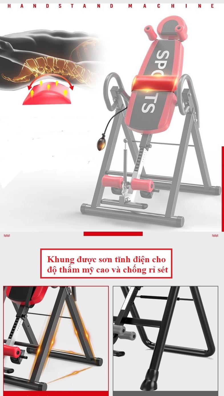 Máy tập tăng chiều cao 2021 - Inversion table