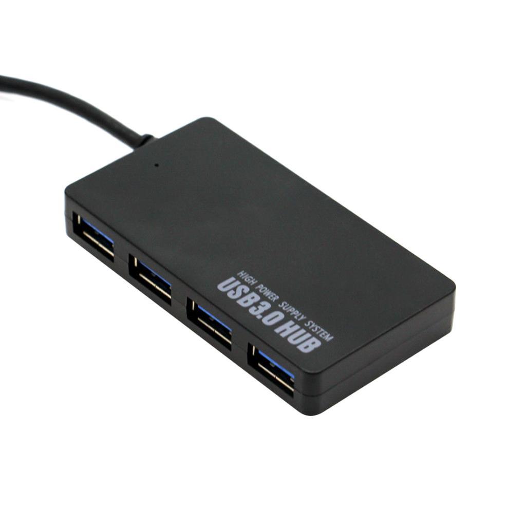 Universal 4 Ports USB 3.0 Hub Adapters Adaptors Fast Speed For PC Mac Laptop
