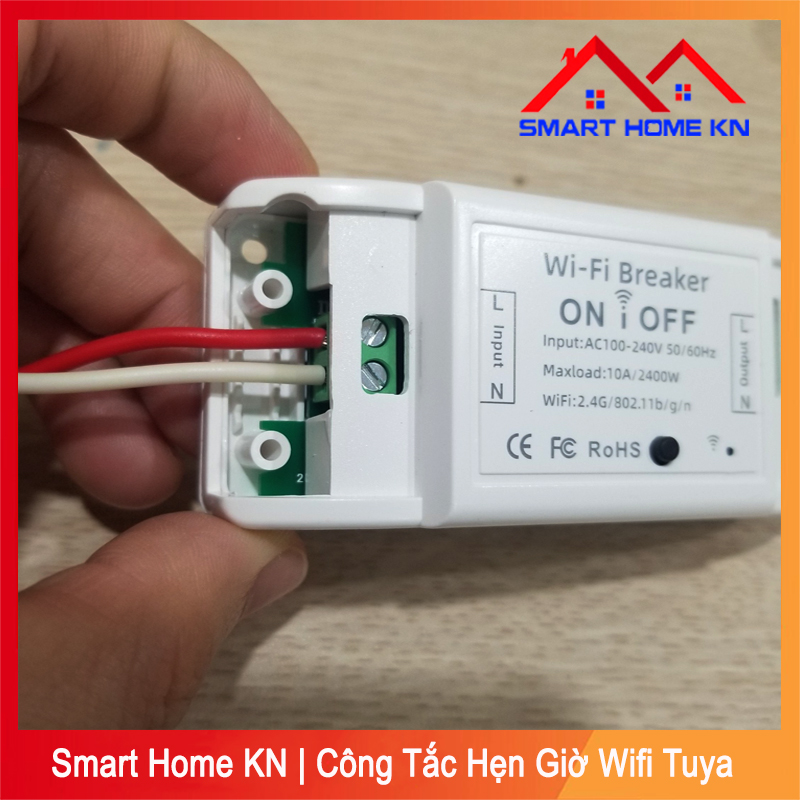 Hình ảnh Công tắc thông minh wifi điều khiển từ xa hẹn giờ bằng điện thoại - Smart Home KN