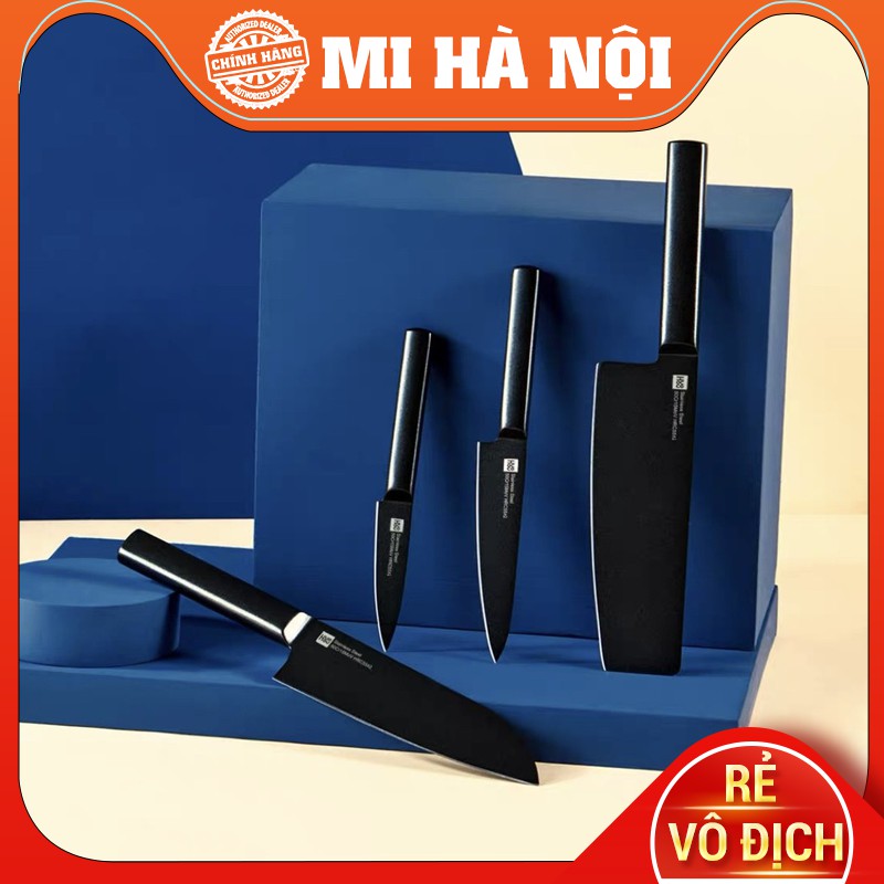 Bộ 4 dao bằng thép kèm chân đế cao cấp Xiaomi HouHou HU0076 Hàng chính hãng